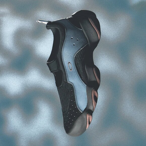 Oakley Factory Team Flesh X BRAIN DEAD Sandal Blue Black Trainer MENS 10 NEW - Picture 11 of 12